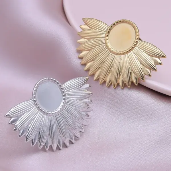 Wholesale PVD Coated Real Gold Plated 18K Gold Geometric 304 Stainless Steel IG Style Simple Style Waterproof Non Tarnish Open Rings