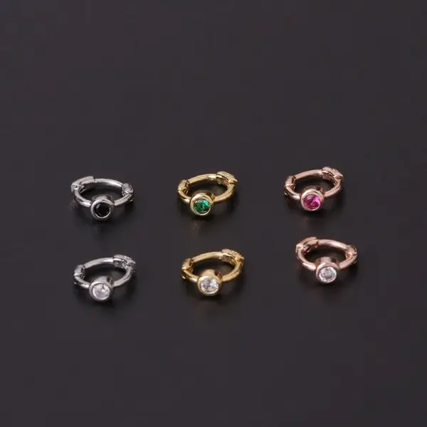 Ear Cartilage Rings & Studs Geometric Copper Plating
