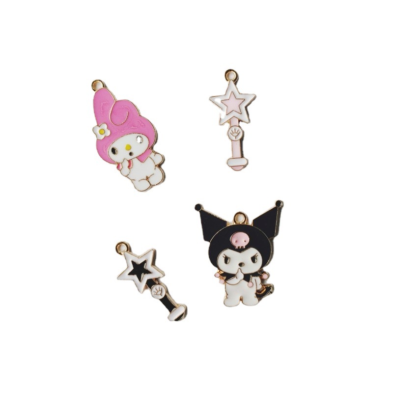 Wholesale Cute Cartoon Alloy Oil opping Jewelry Pendant Charms