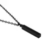 Wholesale Fashion Solid Color Rectangle Stainless Steel Plating Pendant Necklace 1 Piece