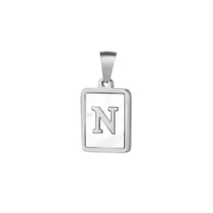 Silver / Letter N without Chain