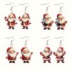 Wholesale Cartoon Santa Claus Acrylic Earrings