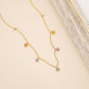 Wholesale Colorful zircon inlaid necklace