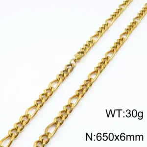 Gold 650 * 6mm = Necklace KN197211-Z