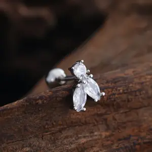 3452 Silver / Ear Studs