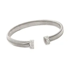 Ck687 Open Belt Diamond Color Bracelet 8mm