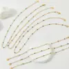 Wholesale Jewelry Fashion Geometric 304 Stainless Steel 16K Gold Plated White Gold Plated Gold Plated Plating Stainless Steel Necklaces