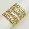 Wholesale Jewelry Vintage Style Classic Style Letter 304 Stainless Steel Brass Plating Bracelets Mesh Strap
