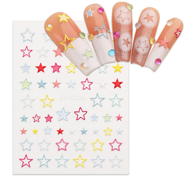 oly-2d23b3446ca74dac5447a930d6a1147a Wholesale Manicure Relief Stickers 5D Spring Flowers and Birds Stereo Bronzing Stickers