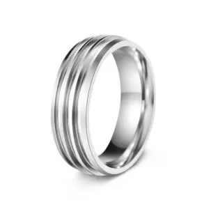 8mm Silver Three Slots / 8