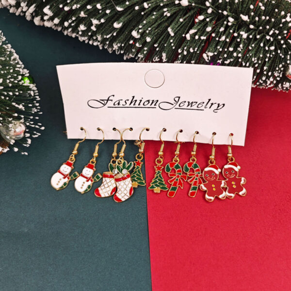 oly-2d382afd697ef16da4befa7e5e43cd34 Wholesale Alloy Snowman Gift Earrings