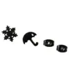 PVD Coated 18K Gold Real Gold Plated Butterfly Umbrella Snowflake 304 Stainless Steel Casual Simple Style Waterproof Non Tarnish Ear Studs