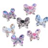 Wholesale DIY heavy-duty alloy rose and butterfly rhinestone beads with straight holes