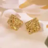 Wholesale 1 Pair Elegant French Style Sweet Geometric Flower 304 Stainless Steel Imitation Gold Electroplating Ear Studs
