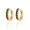 Wholesale Women's Simple Style Solid Color Copper Earrings Inlaid Zircon Zircon Copper Earrings