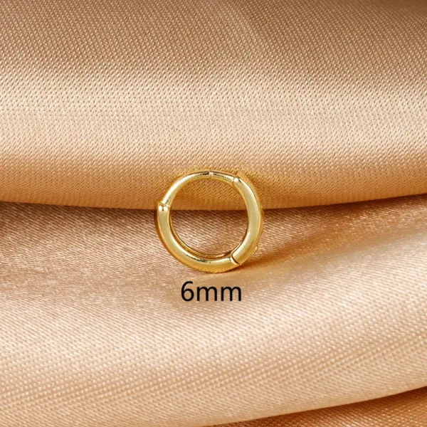 Wholesale 1 Piece Simple Style Circle Plating Copper Earrings