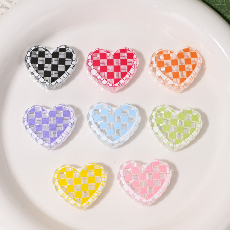 Wholesale Transparent acrylic lattice love beads