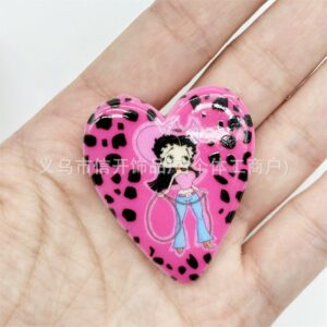 Rose leopard print / 40*45mm