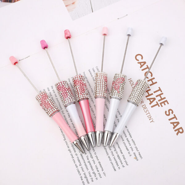 Wholesale Pink Butterfly Diamond Bead Pen