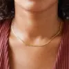 oly-2d5f7745ba7bf9f590b8c802e100c5cb Wholesale PVD Coated 14K Gold Real Gold Plated U Shape Stainless Steel Fashion Waterproof Non Tarnish 304 Stainless Steel Necklace