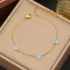 Wholesale Stainless Steel 18K Gold Plated Commute Plating Heart Shape Bracelets