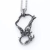 Wholesale New Retro Double Skull Kissing Pendant Necklace Necklace