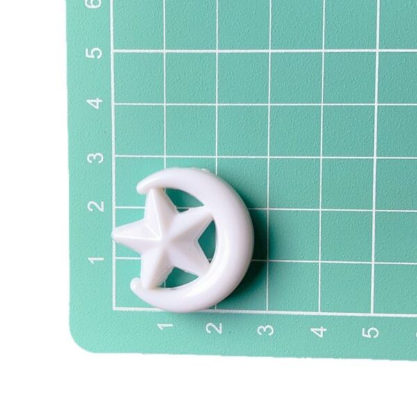 Wholesale Acrylic through-hole star and moon shaped beads