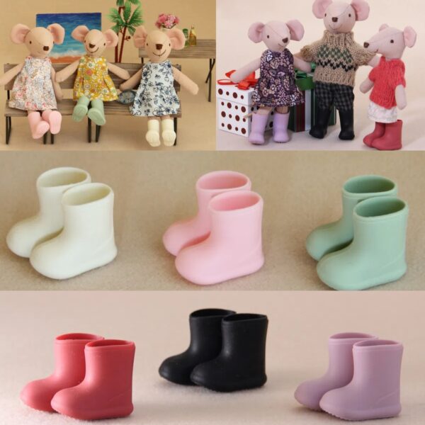 Wholesale Mini Doll Silicone Rain Boots