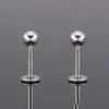 1 Piece Fashion Geometric Titanium Plating Lip Stud