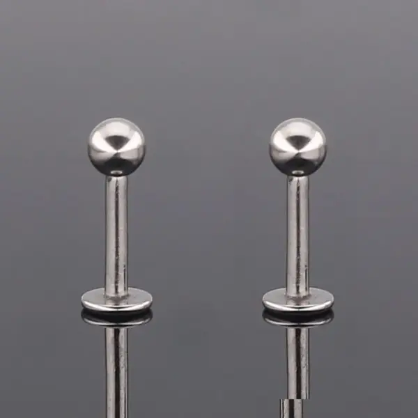 1 Piece Fashion Geometric Titanium Plating Lip Stud