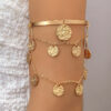 Wholesale Elegant Butterfly Tassel Open Arm Chain Chain Bracelet