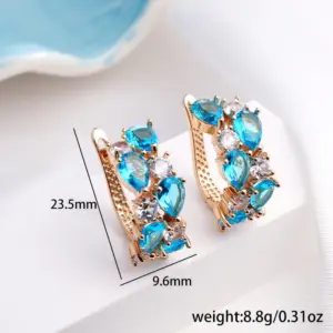 Gold Blue White Zircon