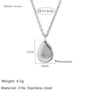 Silver Water Drop / One Size