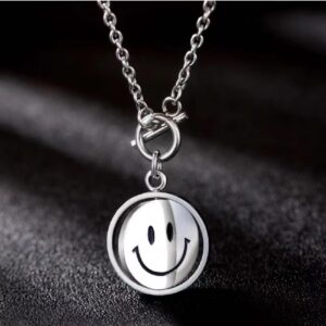 Rotating smiley face [titanium steel OT chain]]