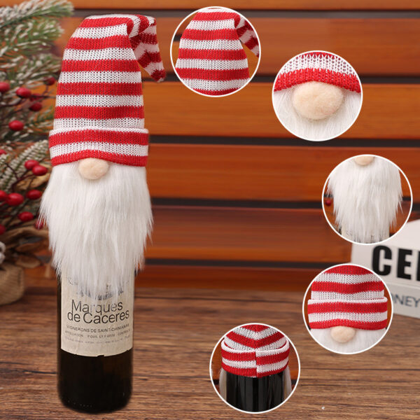 Wholesale Christmas decorations faceless doll wine bottle cap decoration