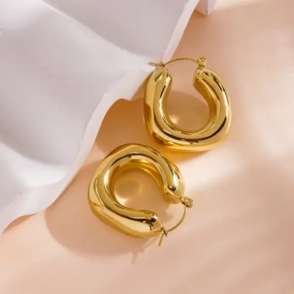 Wholesale 1 Pair IG Style Classic Style Geometric 304 Stainless Steel Earrings