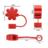 Wholesale Random 100pcs 10M integrated flower dust plug straw accessories