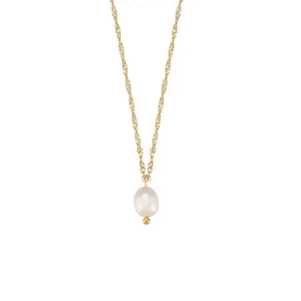 Wholesale Women'S 304 Stainless Steel PVD Coated 18K Gold Plated Pearl Plating Solid Color Bracelets Earrings Necklace Imitation Pearl Jewelry