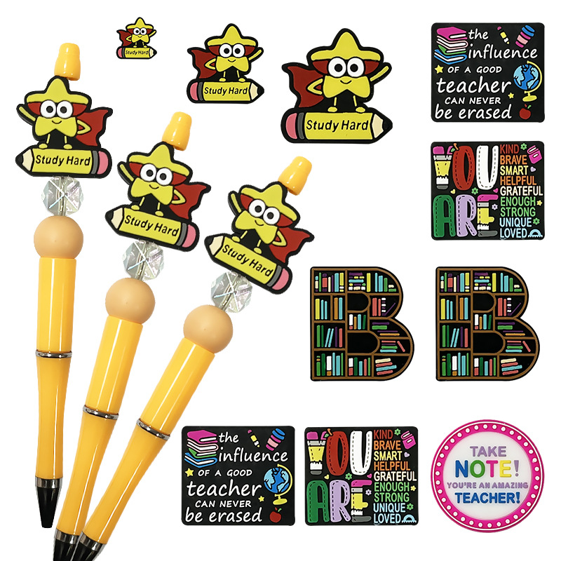 Wholesale Letter Learning Series Cartoon Beads