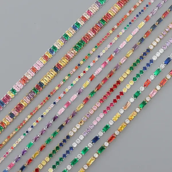 Wholesale Fashion Geometric Copper Inlay Zircon Necklace 1 Piece