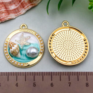 1 oil-plated conch starfish 28x25mm-3.3g-22060