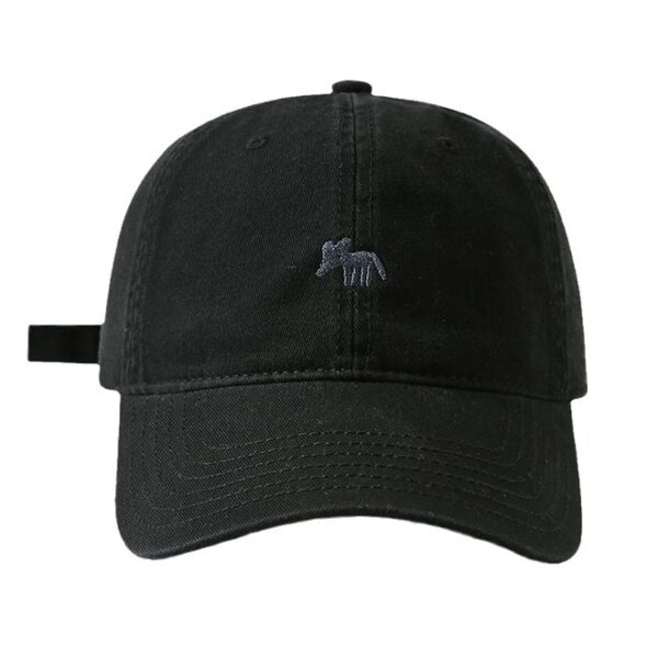 Wholesale Embroidered Little Fox Baseball Cap 2025 New Men's and Women's Wide Brim Face Revealing Small Peaked Cap Sun Shade Breathable Casual Easiest for Match