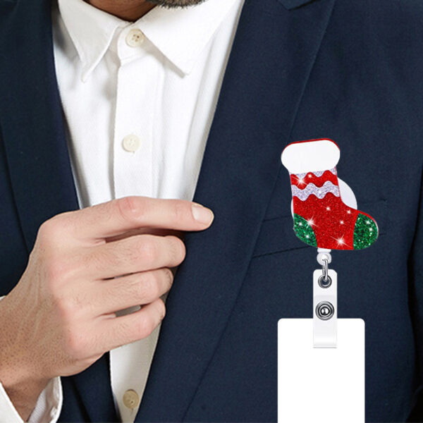 Wholesale Christmas acrylic glitter glitter retractable rotating easy to pull