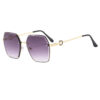 oly-2dca1d4868744672f297672515591631 Wholesale 2025 European and American Fashion Women's Frameless Sunglasses Anti-UV Cyber Celebration Retro Gradient Large Frame Sunglasses