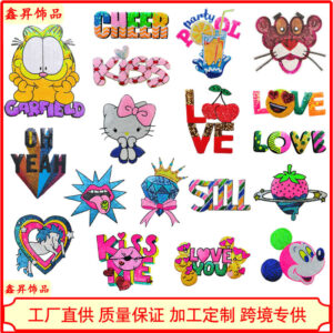 Heated melt glue*blue red*mouth tongue*star*25*25cm