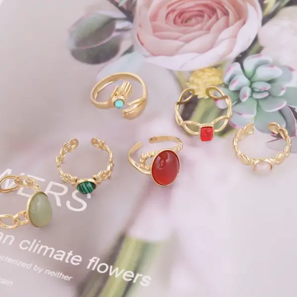 Stainless Steel 18K Gold Plated Fashion Heart No Inlaid