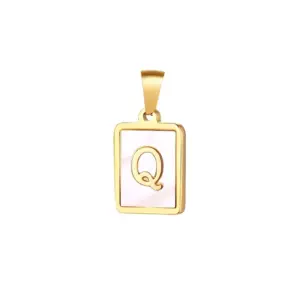 Gold / Letter Q without Chain