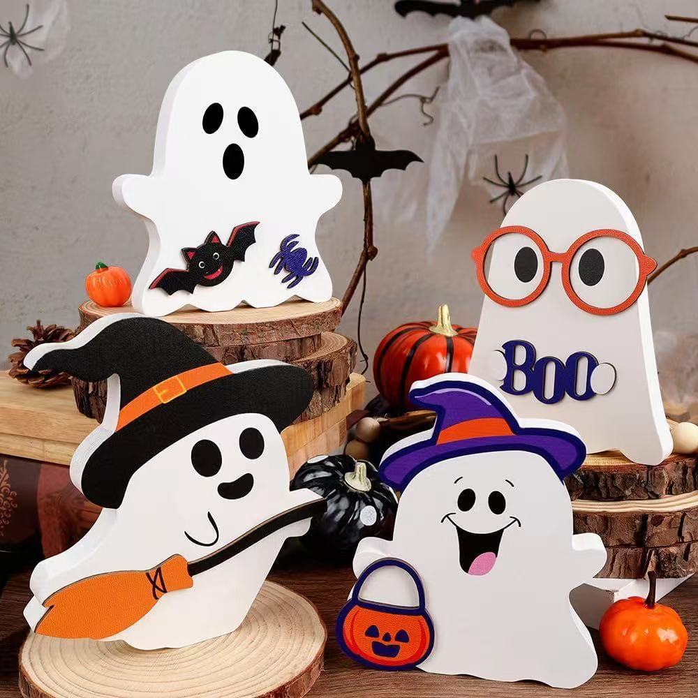 Wholesale New cross-border products: pumpkin ghost black cat and other desktop ornaments, desktop decorations.