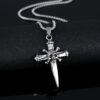 Wholesale Ins Style Necklace Men's Versatile Cross Sweater Chain Internet Celebrity Trendyy Aessories Titanium Steel Necklace