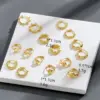 Wholesale Fashion Rabbit Geometric Plating Copper Earrings